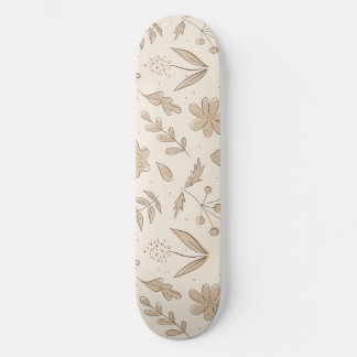 Blommor och Löv Mini Skateboard Bräda 18,5 Cm