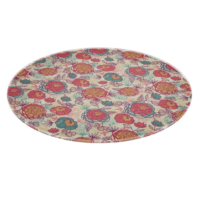 Blommor och löv mönster (Hörn)