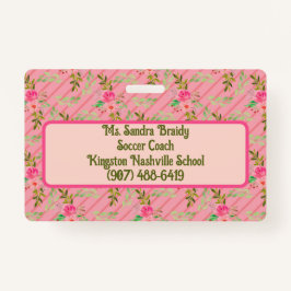 Blommor och Löv Personlig-märke