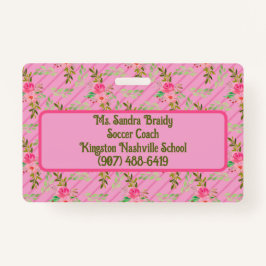 Blommor och Löv Personlig-märke