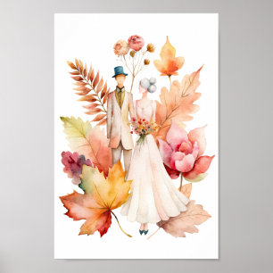 Blommor och Löv Senior Friends Poster