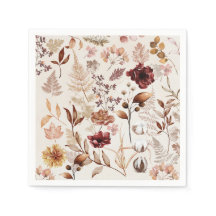 Blommor och Löv Vattenfärg