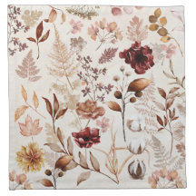 Blommor och Löv Vattenfärg