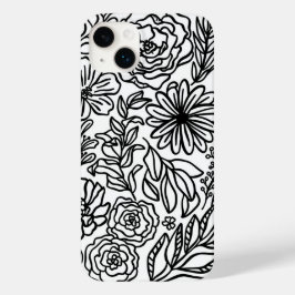 Blommor och mer i Black Fodral-Mate iphone case