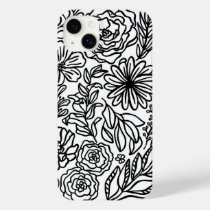 Blommor och mer i Black Fodral-Mate iphone case