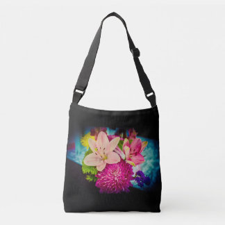 Blommor och moln, tote-säck axelväska