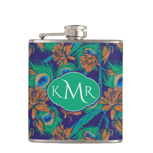 Blommor och Monogram för fjädrar Fickplunta
