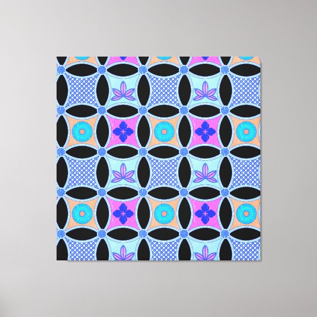 Blommor och Mönster Canvastryck (Framsida)