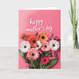 Blommor och Mors dag Helgkort