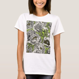 Blommor och mossar till Peony T Shirt