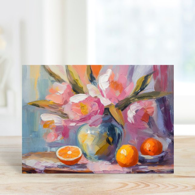 Blommor och Orangar Modern stillastående Kort (Skapare uppladdad)