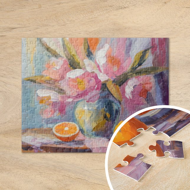 Blommor och Orangar Modern stillastående Pussel (Skapare uppladdad)