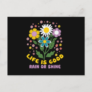 Blommor och ord är bra eller skinn vykort