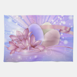 Blommor och Påskägg Kökshandduk