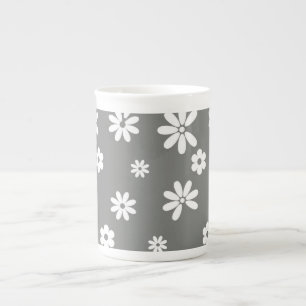 Blommor och Petals 2 Benporslin Mugg