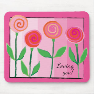 Blommor och Pinks och Kärlek Musmatta