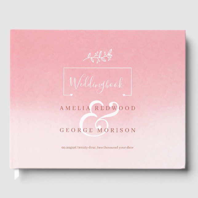 Blommor och Ram med hjärnar Gästböcker (Framsida)