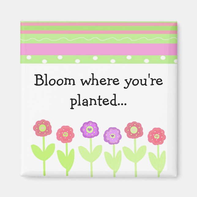 Blommor och Rand med sätning Magnet (Framsidan)