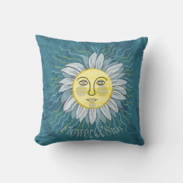Blommor och Sol - Natur Kudde