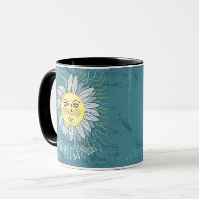 Blommor och Sol - Natur Mugg (Framsida vänster)
