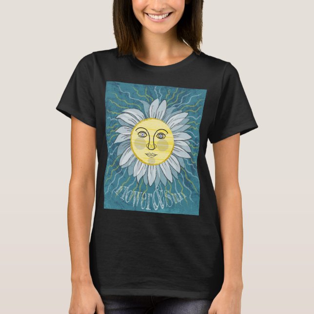Blommor och Sol - Natur T Shirt (Framsida)