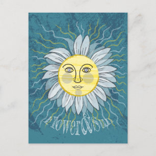 Blommor och Sol - Natur Vykort