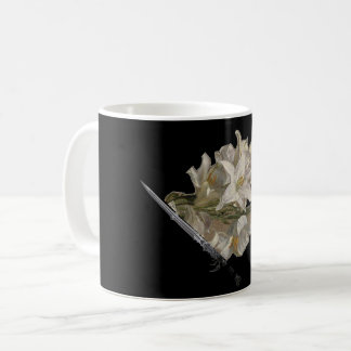 Blommor och sortering kaffemugg