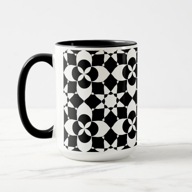 blommor och stjärnor kaffekopp (Vänster)