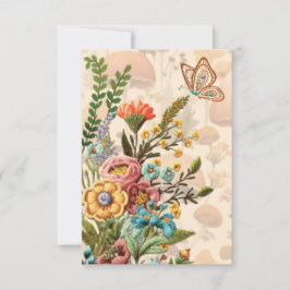 Blommor och Tackkort från svampar Tack Kort
