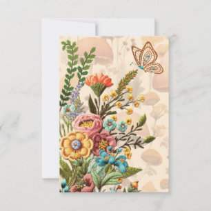 Blommor och Tackkort från svampar Tack Kort