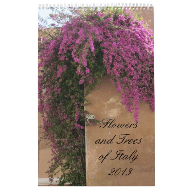 Blommor och Träd av Italien 2013 Kalender (Omslag)