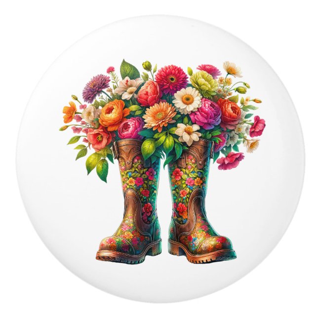 Blommor och trädgårdsmästare knopp (Framsidan)