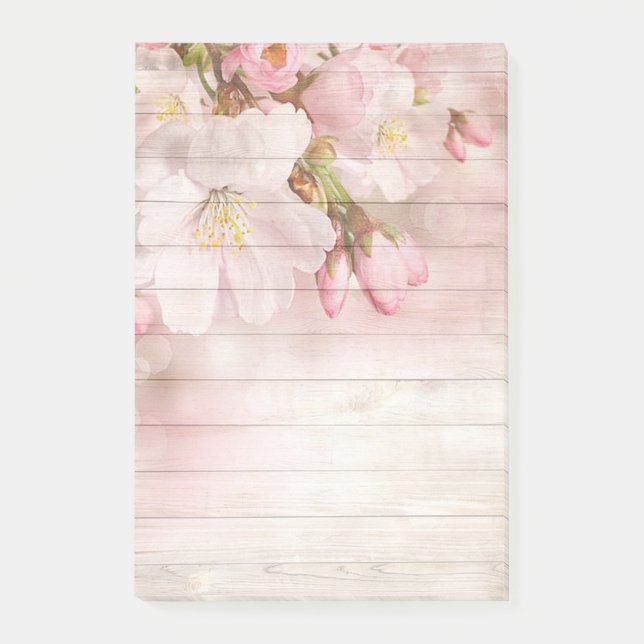 Blommor och träkorn post-it block (Framsida)