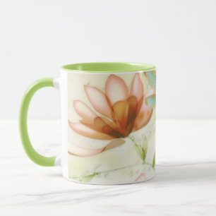 Blommor och trollslända mugg