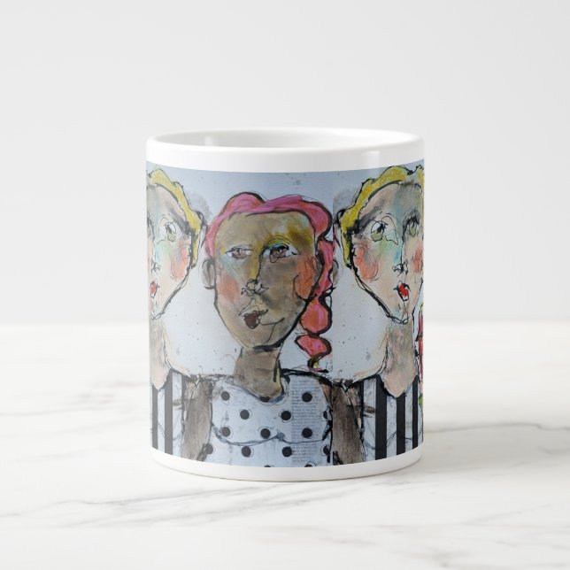 Blommor och vänner Jumbo Mugg (Framsidan)