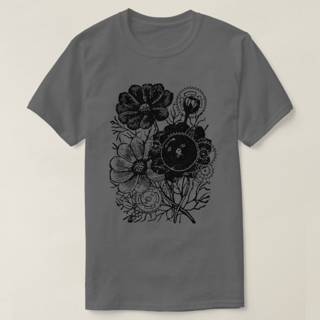 Blommor och växlar t shirt (Design framsida)
