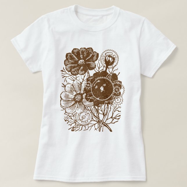 Blommor och växlar, Vintage T-Shirt (Design framsida)