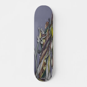 Blommor och Vinkara skateboard Bräda 21,5 Cm