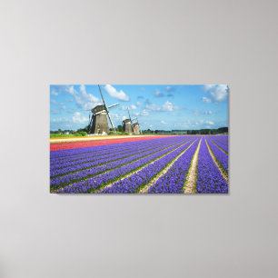 Blommor och windmillskanvastryck canvastryck