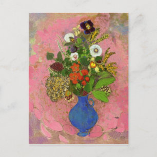 Blommor, Odilon Redon 1905 Blommigt Painting Vykort