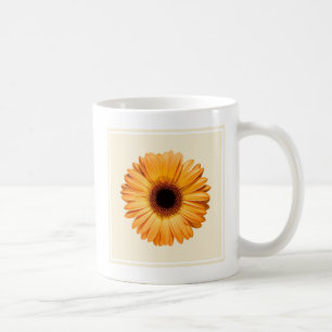 Blommor   Orange Gerbera Kaffemugg