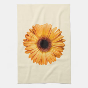 Blommor Orange Gerbera Kökshandduk