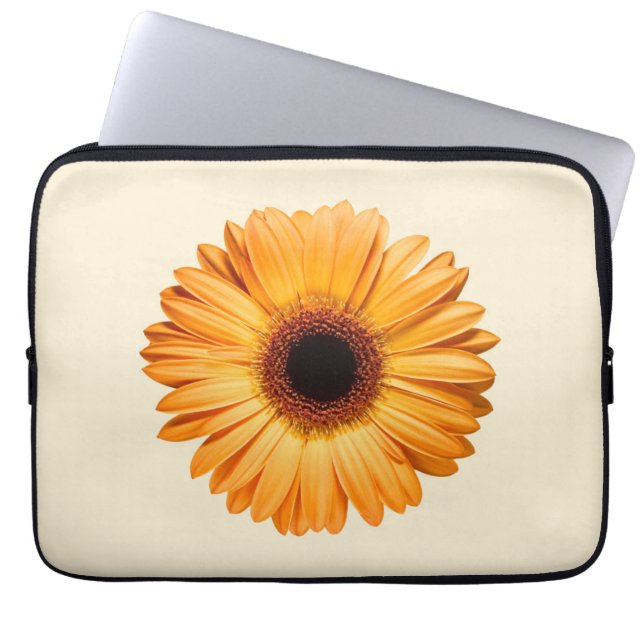 Blommor | Orange Gerbera Laptop Fodral (Framsidan)