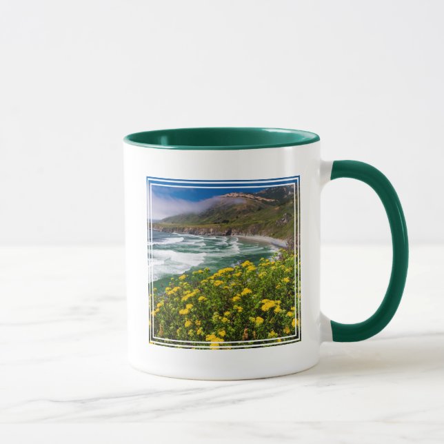 Blommor ovanför Sand Dollar Beach Mugg (Höger)