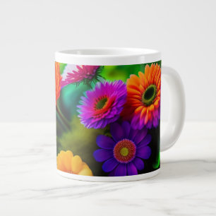Blommor överallt jumbo mugg