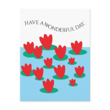 Blommor på en damm