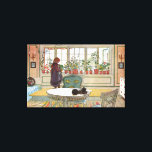 Blommor på fönsterbänken från en Home Carl Larsson Canvastryck<br><div class="desc">Blommor på fönsterbänken från ett Home Carl Larsson-Kanvastryck</div>