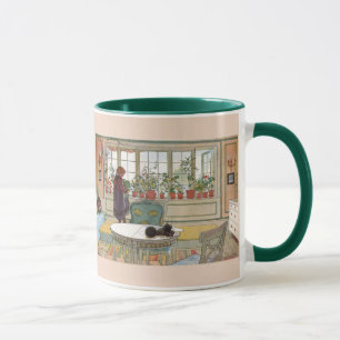 Blommor på fönsterbrädan av Carl Larsson Mugg
