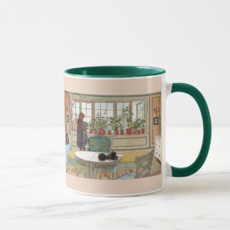 Blommor på fönsterbrädan av Carl Larsson Mugg