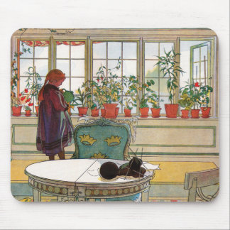 Blommor på fönsterbrädan av Carl Larsson Musmatta